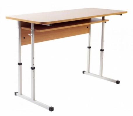 Стіл 2-місний з полицею, № 4-6 БРІК